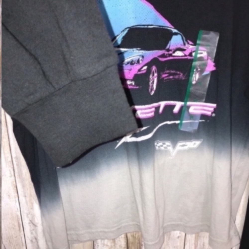 GM Corvette Ombré Long Sleeve Tee - Picture 5 of 6